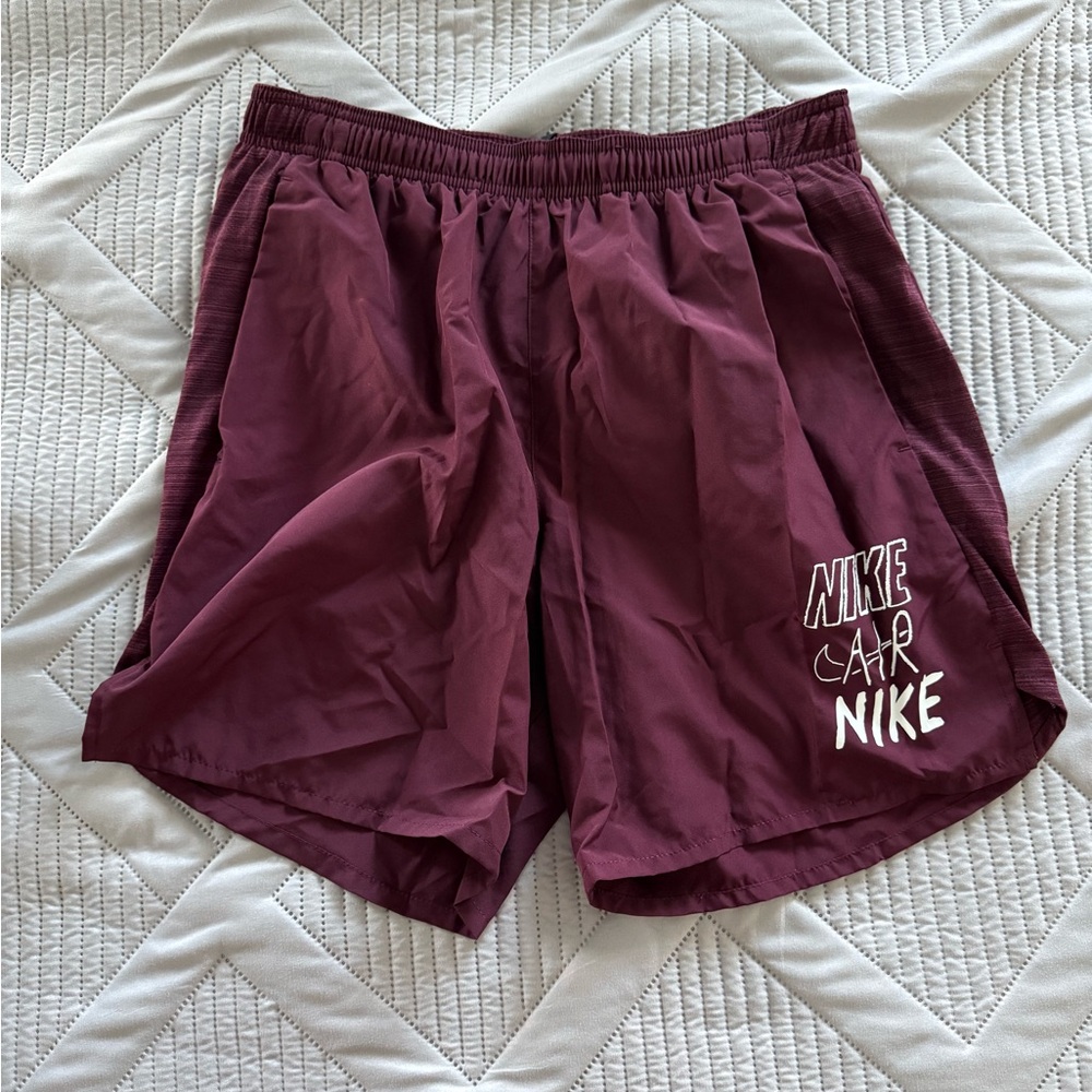 Nike Maroon Sports Shorts